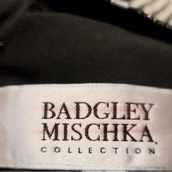 - Badgley Mischka CollectionZebra Print Dress Gold Black Size 6